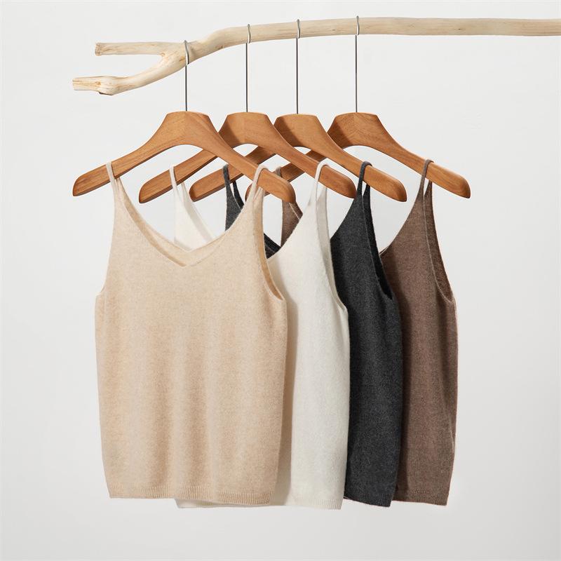 Women's 100% Pure Cashmere Slim Fit Pullover Cami - Autumn/Winter Collection