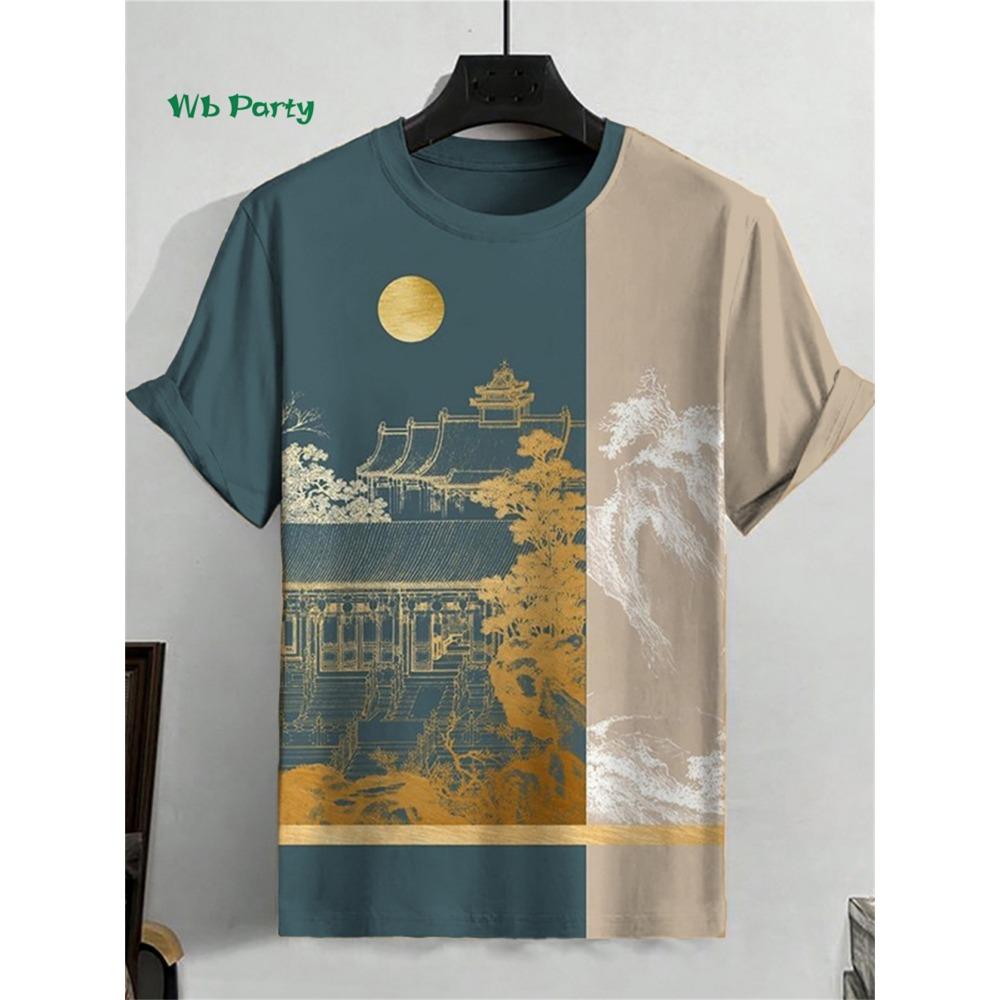 Fashion Men's T-Shirt 3D Cat Print Short Sleeve T-Shirt Art Design Funny T Shirt Summer Street Casual Oversized Men's Clothing