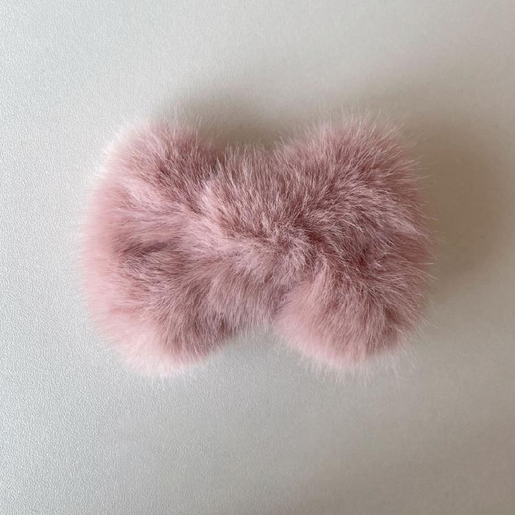 Lovely Hairpin Plush Bowknot Shape Hair Barrettes Girls Braids Bangs Hair Clip