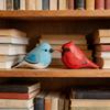 Hand Carved DIY Bird Ornaments, Wooden Crafts, Home and Office Desktop Ornaments, Small Animal Decorations