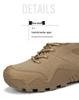 Men's Mid-Calf Tactical Combat Boots for Outdoor Hiking and Mountaineering - Anti-Kick Protection