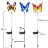 3 Pack Butterfly Solar Garden Light Outdoor Solar Stake Light Wielokolorowe zmieniające się oświetlenie ogrodowe LED na ścieżkę trawnika na podwórku Patio