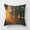 Sunshine Forest Landscape Printed Throw Pillow Cover Sofa Decoration Car Office Seat Cushion Cover Room Home Decor Pillow Cover