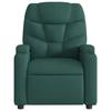 Massage Relax Chair Dark Green Fabric