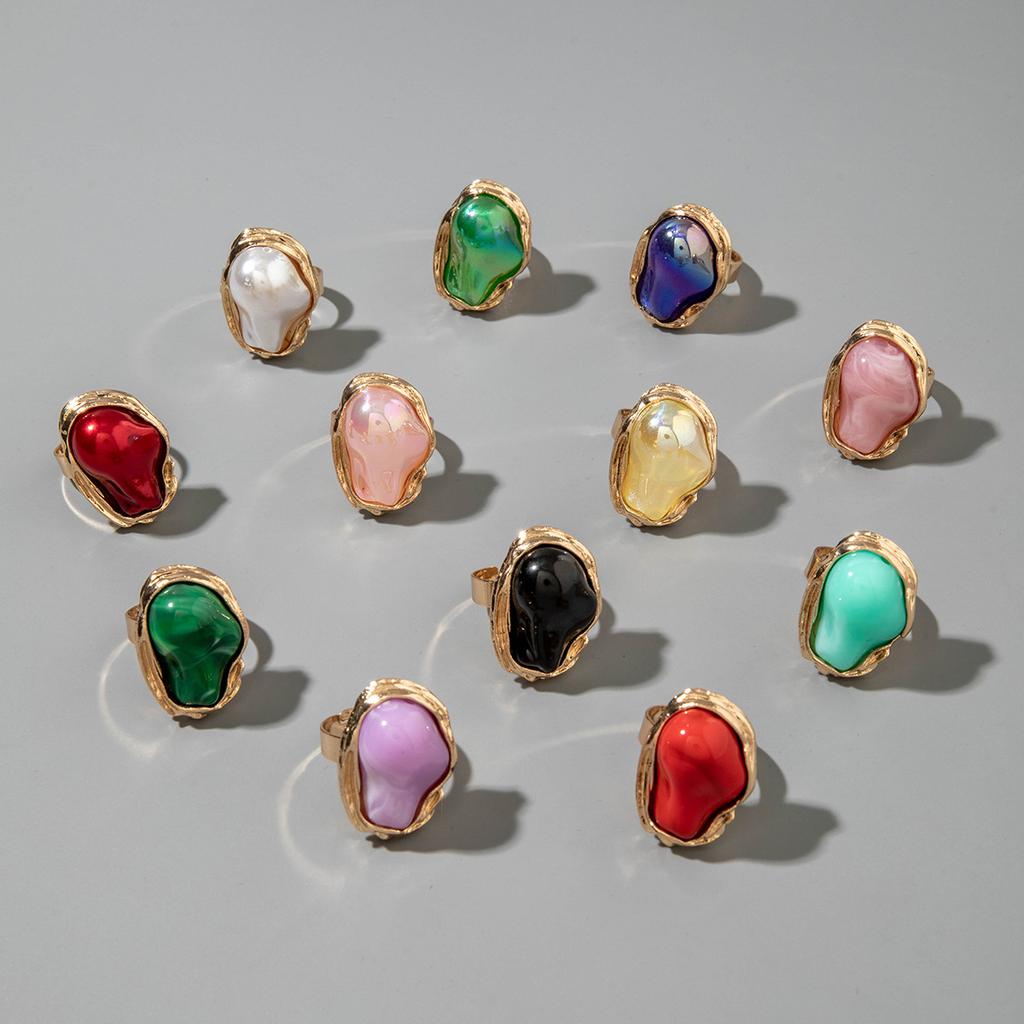 European and American French Vintage Special-shaped Pearl Rings, Women's Index Finger Rings, Personalized Fashion Design, Open Tail Rings