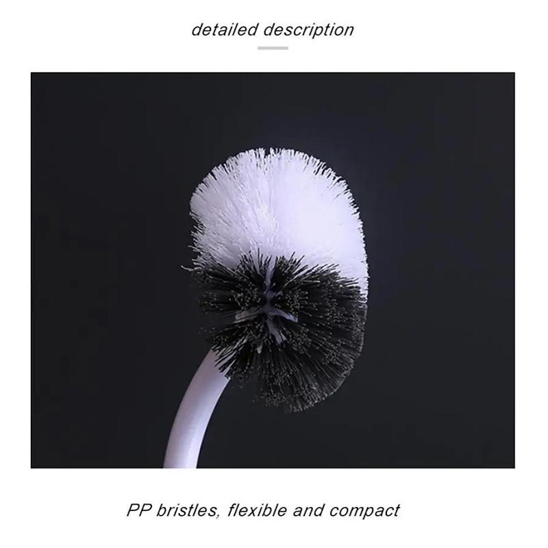 Japanese Wall-Mounted S-Shaped Toilet Brush No Dead Corner Cleaning Brush Toilet Cleaning Brush Bathroom Accessories