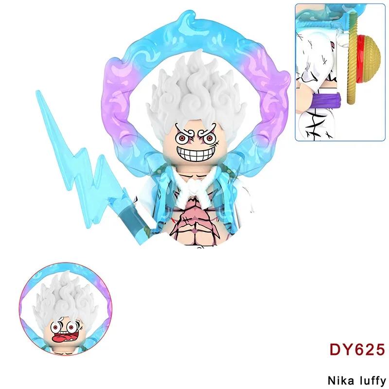 Siste versjon Byggeklosser Japan Anime Klosser Dukker Mini Action Leketøysfigurer Monteringsklosser Barnegaver