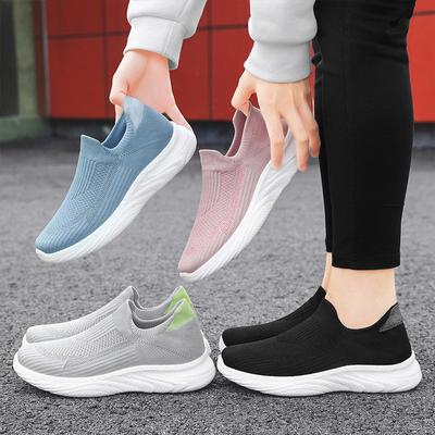 Scarpe da Donna Primavera Moda Traspiranti in Rete Scarpe Casual Sneakers da Donna con Zeppa Scarpe da Ginnastica Slip-On Mocassini Zapatillas Mujer