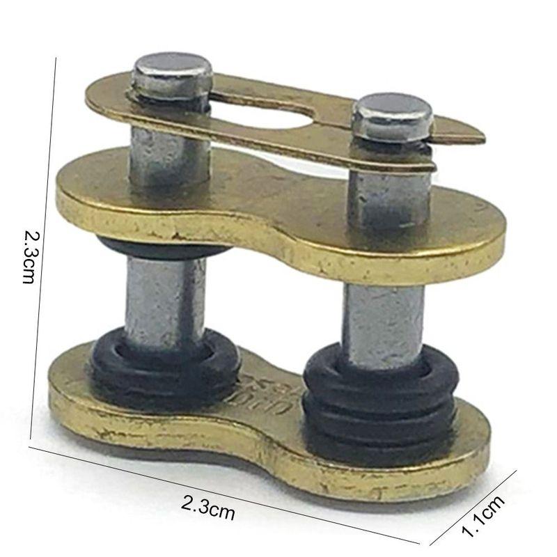 Gold Motorcycle Chain Buckle Modification O-Ring Joint Heavy Oil Seal Link Lock for DID428HV DID520HV DID525HV DID530HV