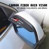 2PCS Car Rearview Mirror Rain Eyebrow Sticker Auto Accessories For Toyota Camry Highlander C-HR Hilux Vios Rav4 Prius Yaris TRD