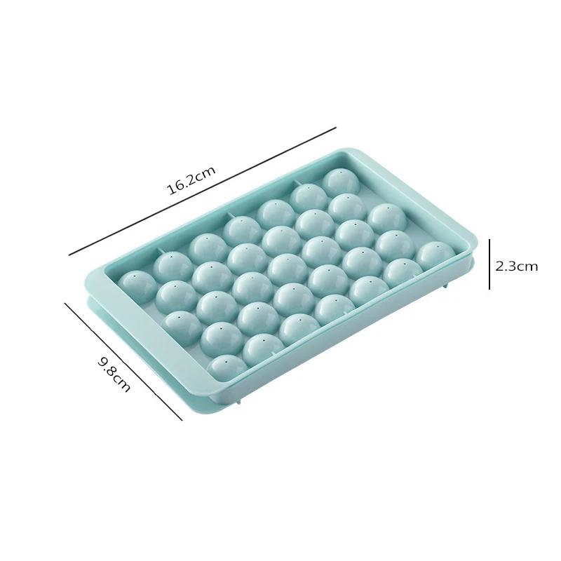 

1 шт. 33 сетки мини красочные круглые кубики льда мяч лоток для приготовления формы PP 3D формы пищевой DIY формы кухонные гаджеты барные аксессуары S синий