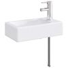 Bathroom Sink Chrome 45.5 X 25.5 X 13 Cm Metal