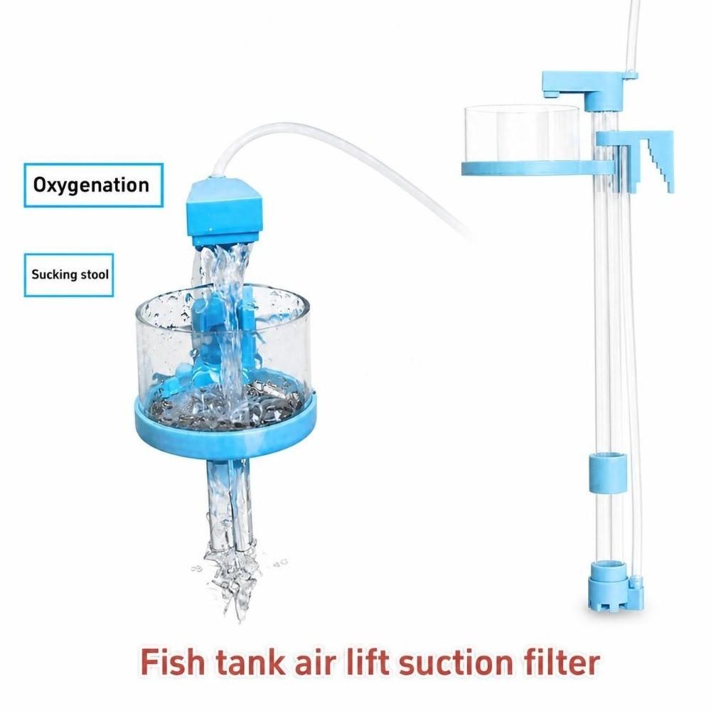 Adjustable Lenght Aquarium Fish Poop Cleaner Filter Detachable Poop Cleaner