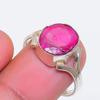Natural Ruby(Simulated) Gemstone 925 Sterling Silver Jewelry Ring Size 7 ZS-1876