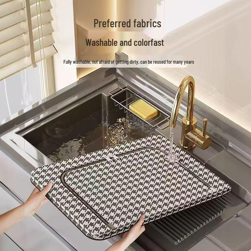 Houndstooth Foldable Storage Box with Lid - Moisture-Proof Organizer for Clothes, Duvets, and Toys