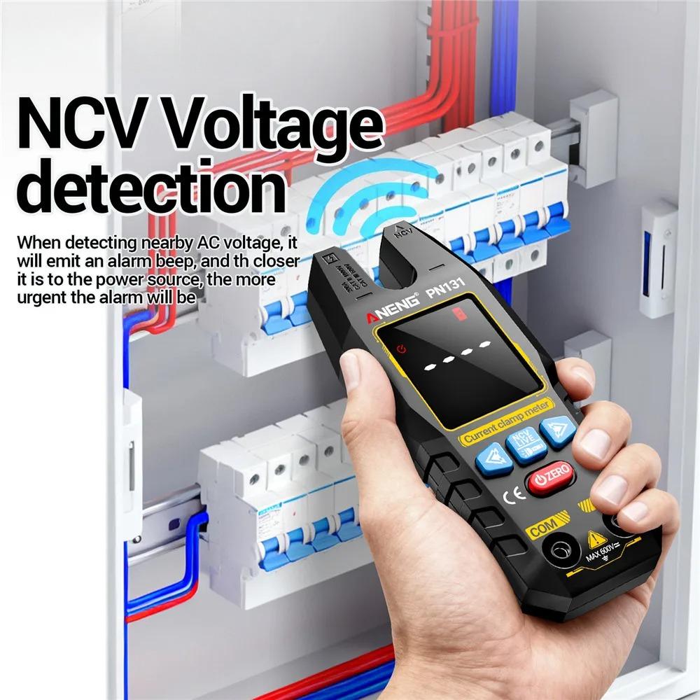 Automatic Digital Multimeter Portable AC/DC Current Voltage Resistance Capacitance Rechargeable NCV Clamp Meter Diode Tester U-shaped Pliers Burnproof