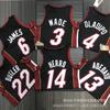 Camisa de Basquete Miami Heat Nome Número Personalizados Prensados a Quente Performance Roupa Esportiva Masculino Feminino