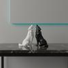 Modern Abstract Geometric Wolf Sculpture 3D Printed Plastic Statue Office Decor Indoor & Outdoor Use