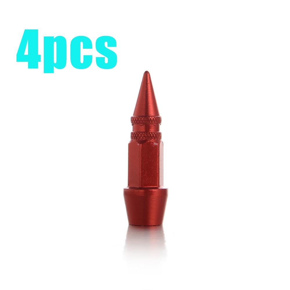 2/4pcs Long Pointed Tire Valve Caps for Automobiles and Motorcycles Tire Valve Cover Wear Parts Car Accessories
