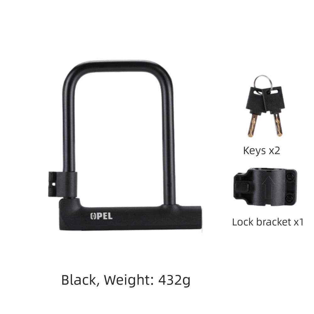 14mm Thickness Bike Lock with 2 Keys Bike U-Lock Anti Theft Bicycle Lock  Shop Doors