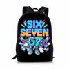 Beliebte jugendliche 67 sechs sieben Schüler Schultaschen Notizbuch Rucksäcke 3D-gedruckte Oxford Wasserdichte Jungen/Mädchen Reise-Taschen