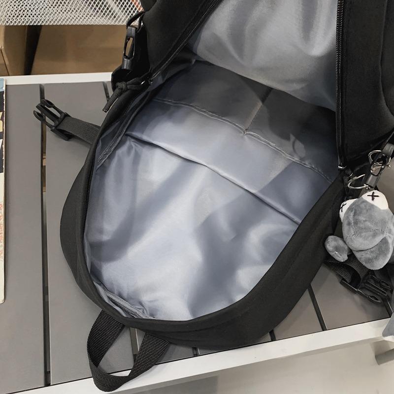 Japanese Harajuku retro tooling schoolbag for junior high school students, large-capacity backpack for men, trendy ins campus style backpack for women