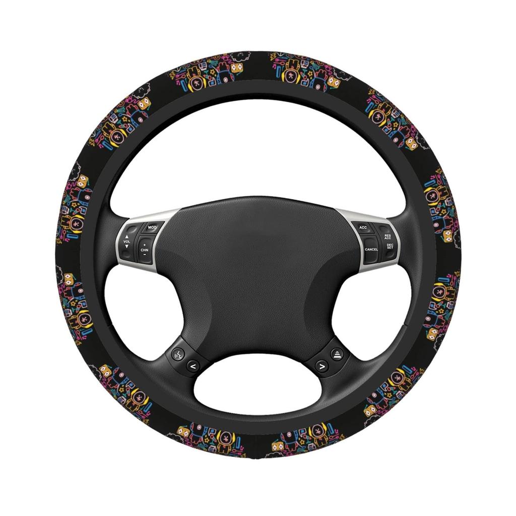 Bt21 Steering Wheel Cover for Cars, Stylish, Anti-slip, Stain Prevention, Comfortable To the Touch,