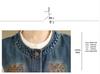 Spring Plus Size Embroidered Denim Vest - Casual, Loose, and Versatile Fashion