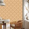 Geometric Diamonds Wallpaper Gold and Cream for Living Room and Bedroom 50x1000