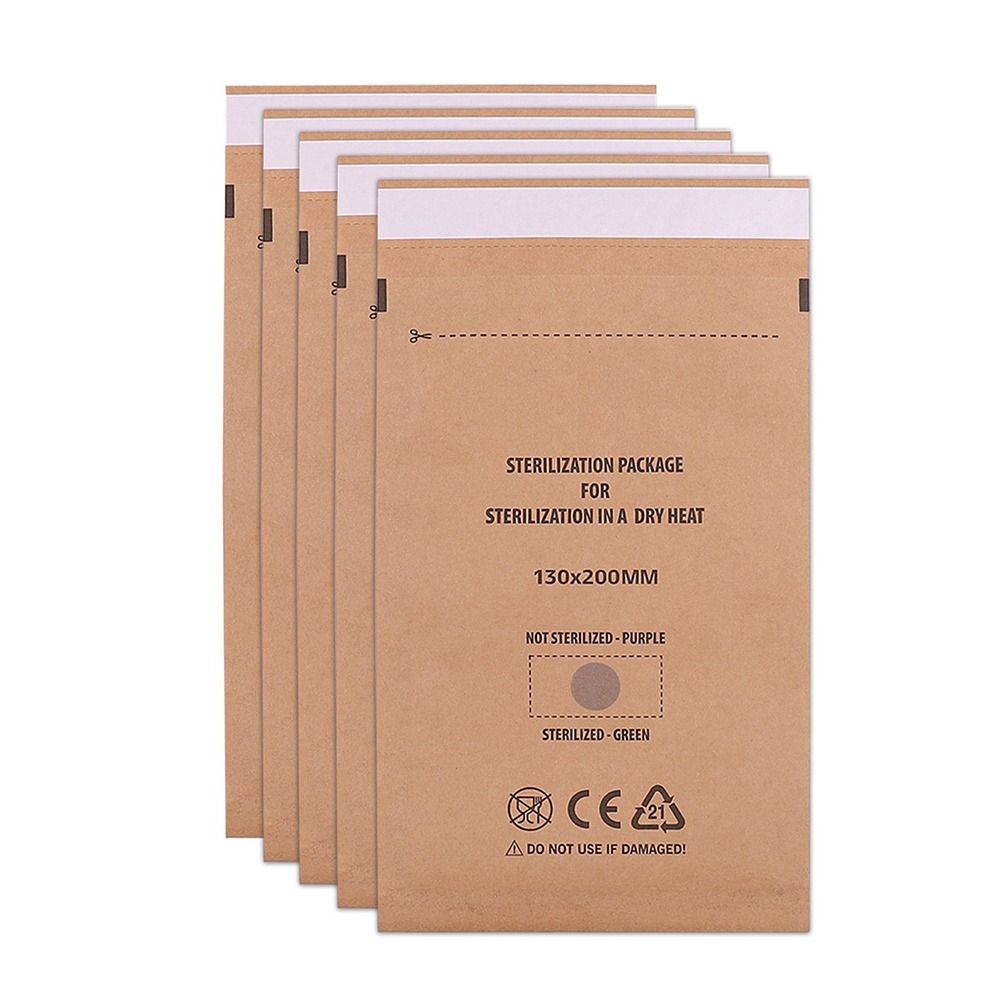 100Pcs Safety Sterilization Nail Bag Healthy Manicure Sterilizer Pouch  Nail Salon