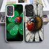 Seven-Spotted Red Ladybug Shockproof Phone Case for Samsung A17 A16 A15 A14 A37 A57 A36 A56 A26 A35 A55 A25 A34 A54 A24 A13 A23