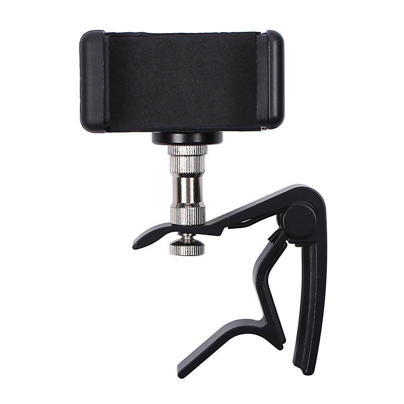

Metal Electric Bass Capo & Guitar Phone Stand Combo