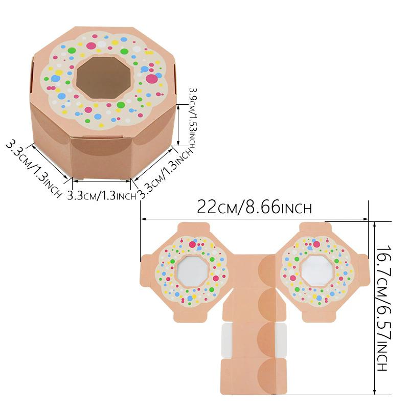 WTEMPO DIY Foldable Creative Shaped Design Paper Gift Boxes Printed Polygon Mini Presents Packaging Boxes Ideal for Storing and Gifting Delicate Items