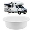 375x130mm RV Boat Round Vessel Sink Bathroom Hand Wash Basin Acrylic White for Motorhome Yacht Bathr