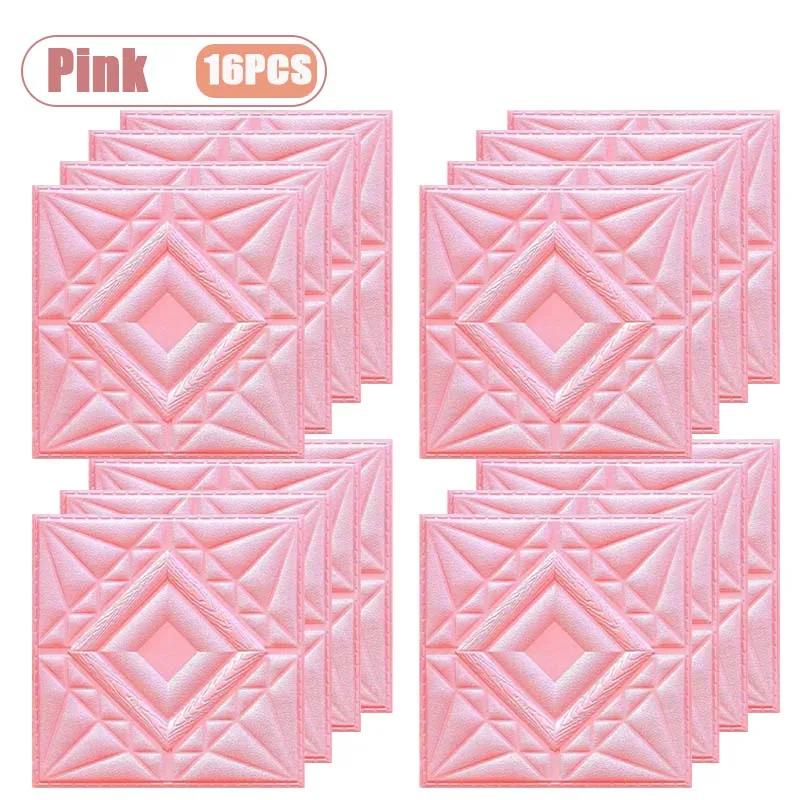 4-24PCS 30x30cm Self-Adhesive Wall Sticker 3D Soft Wall Stickers DIY Bedroom Living Room Background Home Decor Wall Decoration