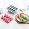 8-Hole Shark Fin Shape Cake Silicone Mold Three-Dimensional Ice Grid Chocolate Mould Baking Accessories