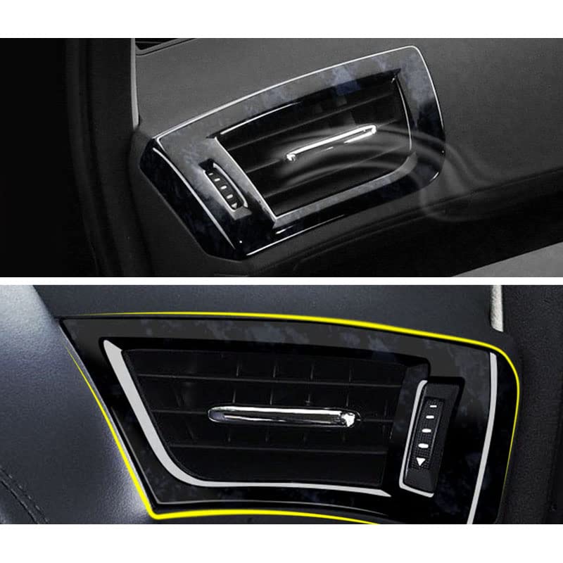 TANGDUTUTU Toyota Alphard Vellfire 30 Series Front Air Conditioner Cover Front Air Conditioner Duct Ring Interior Panel Interior Parts ABS Resin 2P