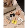 Comfortable shoes Hollow square head soft sole Versatile word beach outside slippers