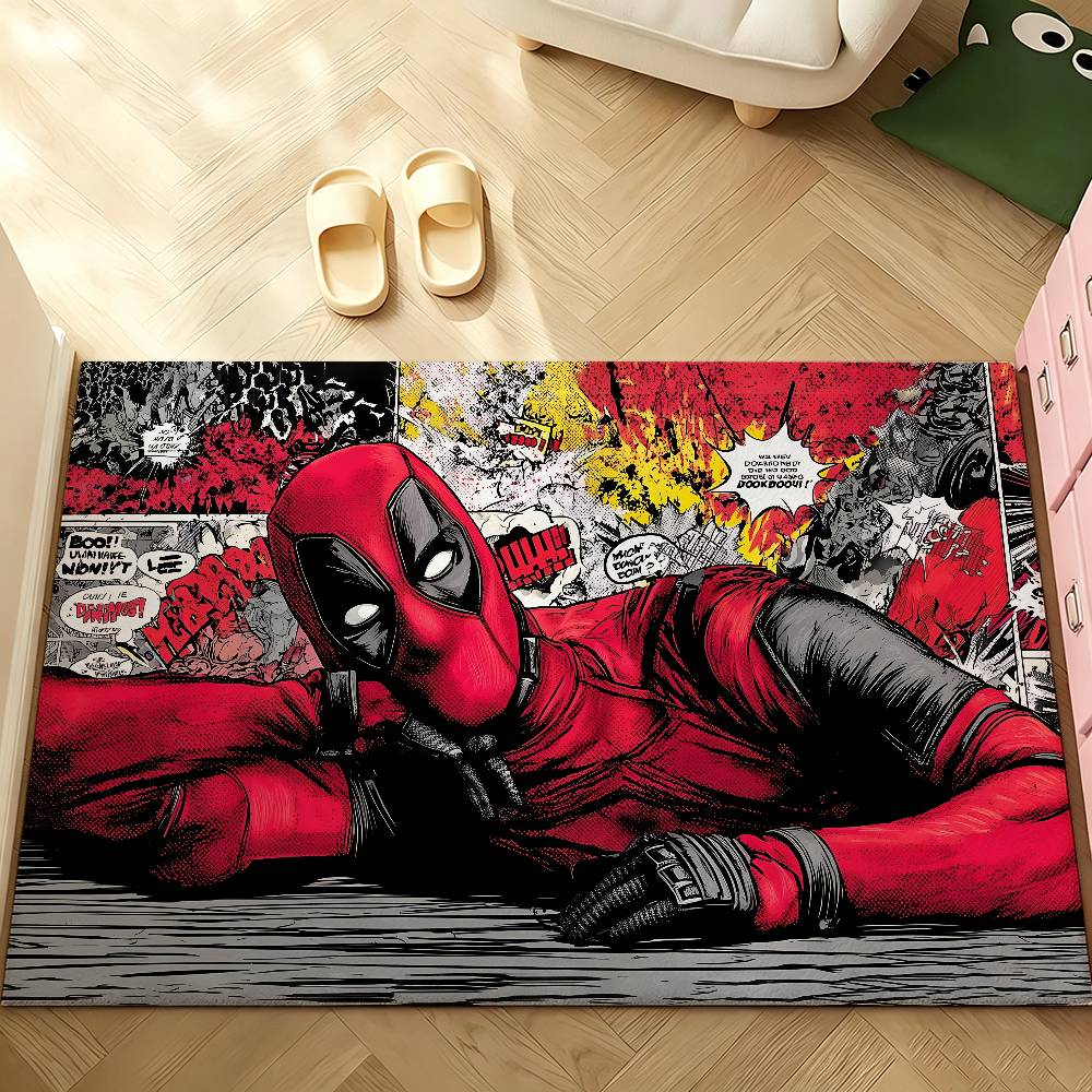 Cute-D-deadpool-S Carpet Bathroom Anti-slip Mat Door Mat Home Decoration Mat Entrance Door Mat Scratch-resistant Door Mat