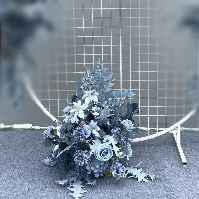 Champagne Matrimonio Fiori Artificiali Fila Feste Centrotavola Arco Decorazione Parete Finestra Sfondo Disponi Oggetti di Scena Foglia Appesa Floreale