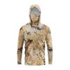 MALFC Hood Fishing Shirt Fishing Apparel Men Long Sleeve Fishing T Shirt UV Protection