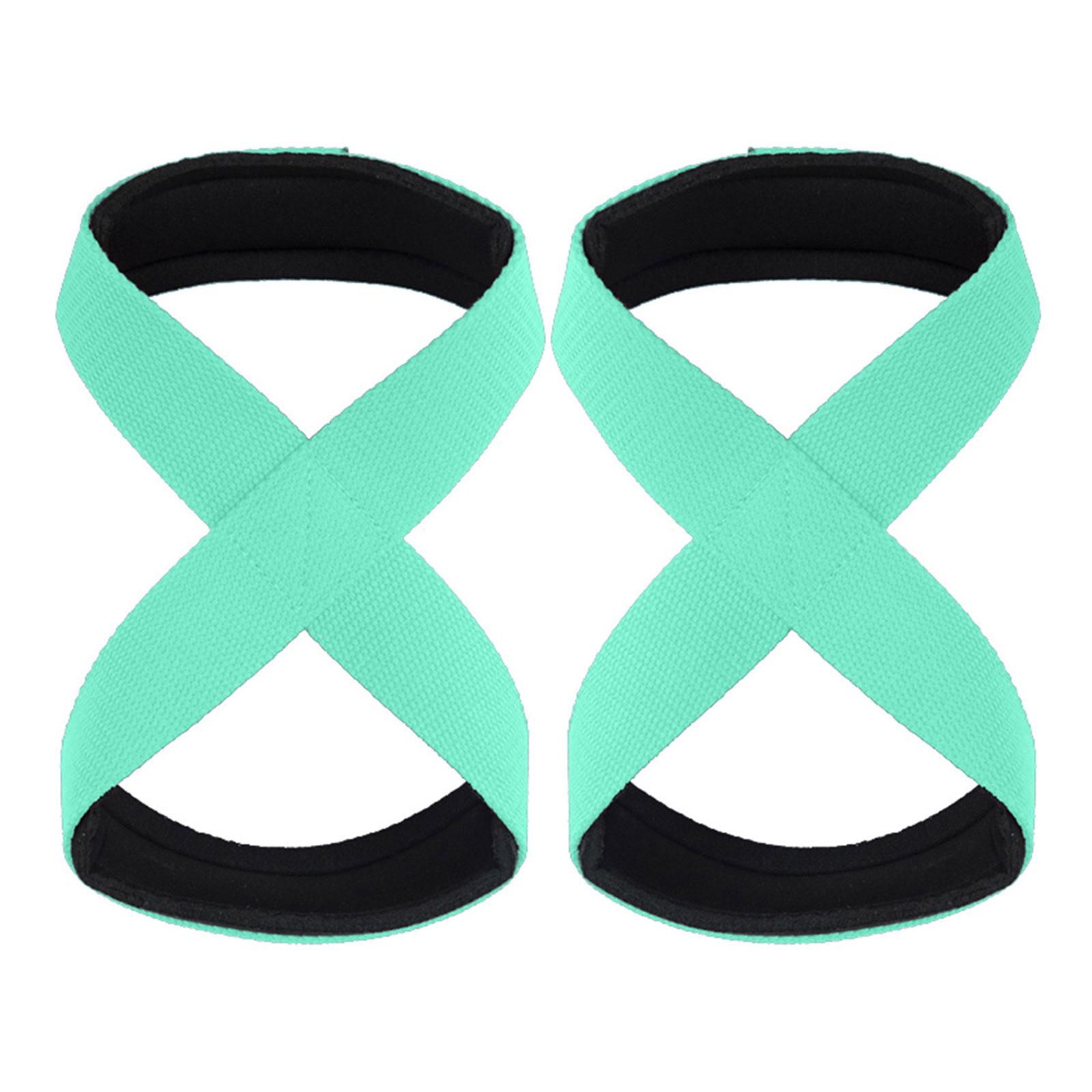 

Figure 8 Weight Lifting Straps Heavy Duty Support Straps Deadlift Straps Powerlifting Gym Wrist Straps for Men Women зелёный