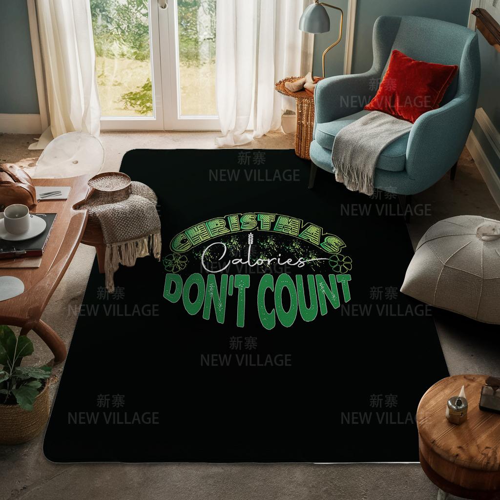 House Entrance Carpet Home Door Mat Living Room Bath Foot Bathroom Non-slip Water Absorption Rugs Bath Merry Christmas Winter