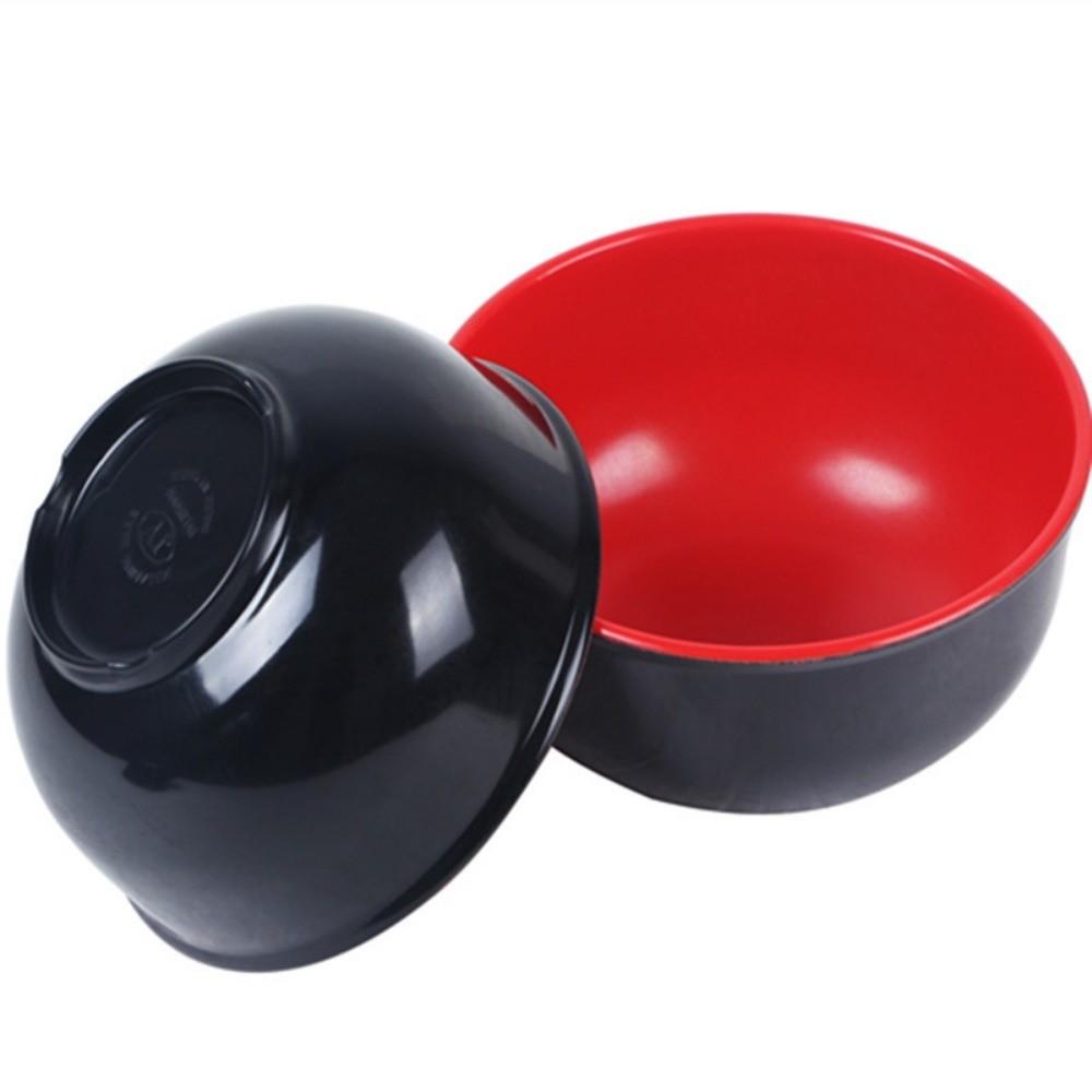 Japanese Style Melamine Bowls Black Red Salad Bowls New Food Containers  Tableware