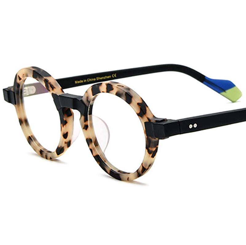 New Frosted Personalized Round Eyeglass Frame for Small Faces - Unisex Myopia Glasses