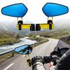 Anti Glares Motorcycle Rearview Mirror Broad Field Of View Shockproof Construction Easy Mounting