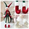 Christmas Elf Decor Plush Fabric Ornaments For Holiday Tree And Hotel Window Display