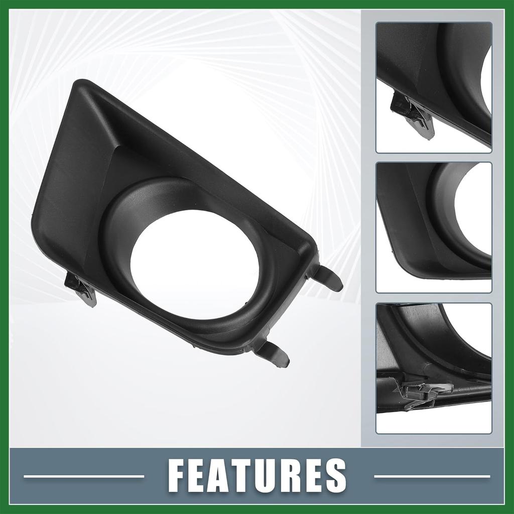 Motoforti Fog Light Bezel Cover NO.8148104020 Left Right Side Fog Light Grille Cover for Toyota Tacoma 2012-2015 1 Pair Long-Lasting