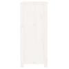 Vidaxl Armario, Blanco, 70x35x80 Cm, Madera Maciza de Pino