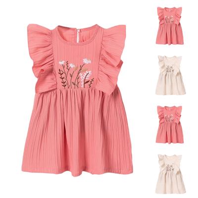Girls' Sleeveless Dress - Ruffle Hem Princess Sundress